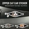 Scratch Covering Car Stickers Creative Car Decorative Sticker New Zipper Stickers  Car Window Glass