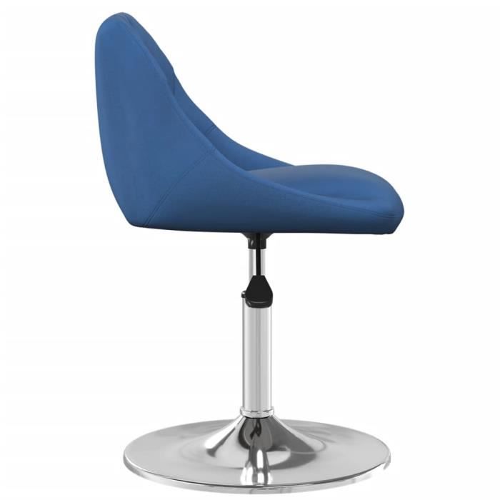 VidaXL Chaises pivotantes de salle à manger 4 pcs Bleu Velours 3088762