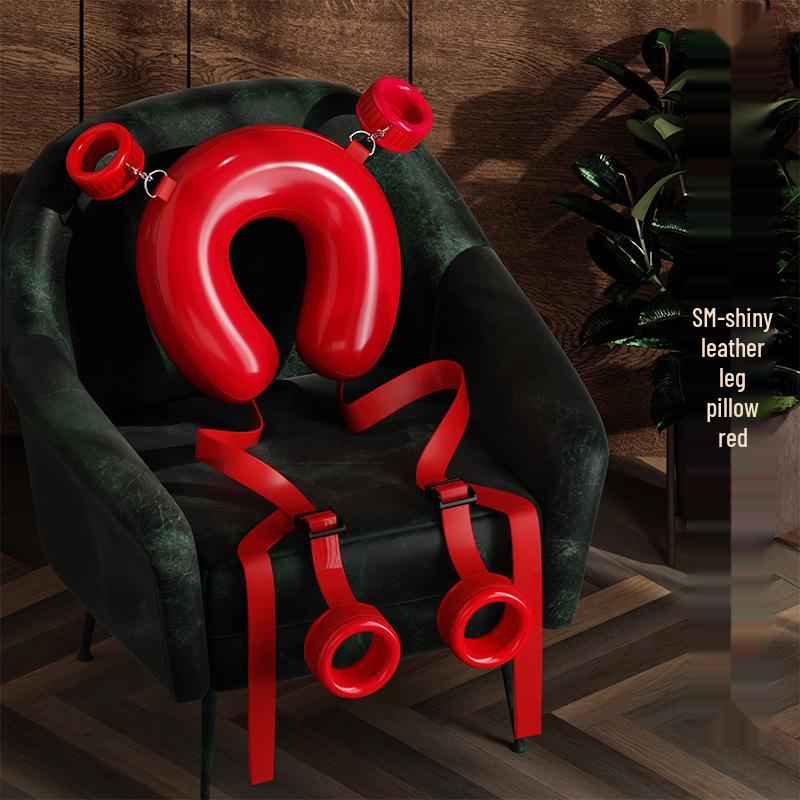 Long Love Adult Leg Spreader Pillow and Restraint Strap for Women's Erotic Bondage Play