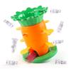 Carrot Balance Tower Toy with Mini Rabbit Logic Thinking Focus Training Kids Interactive Balance Board Game Toddlers Educational Balance Toy