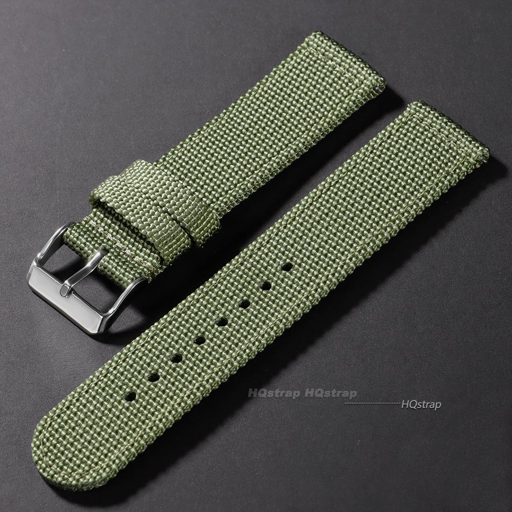 

Nylon Watch Band Soft Woven Strap for Seiko 18mm 20mm 22mm 24mm Men Women Quick Release Wristband Military Sport Watch Band 18mm зелёный