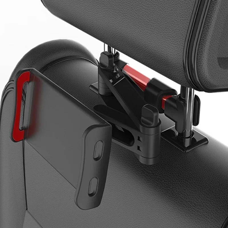 Car Universal Rear Seat Headrest Stand For IPad Air 4-11 Inch 360 Swivel Mini Tablet Automatic Car Phone Holder Auto Accessories