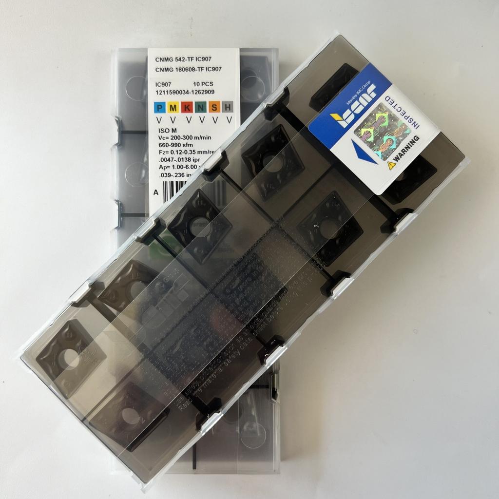 ISCAR / CNMG160608-TF IC907 / Industrial indexable carbide inserts 10 Pcs