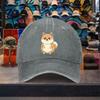 Cartoon Shiba Inu Baseballkappe Used Gewaschene Baumwolle Lässige Verstellbare Kappe für Unisex Reisen