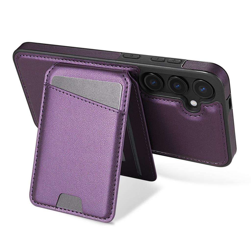For Samsung Galaxy A55 5G Magnetic Case Detachable Card Holder Kickstand Leather Phone Back Cover