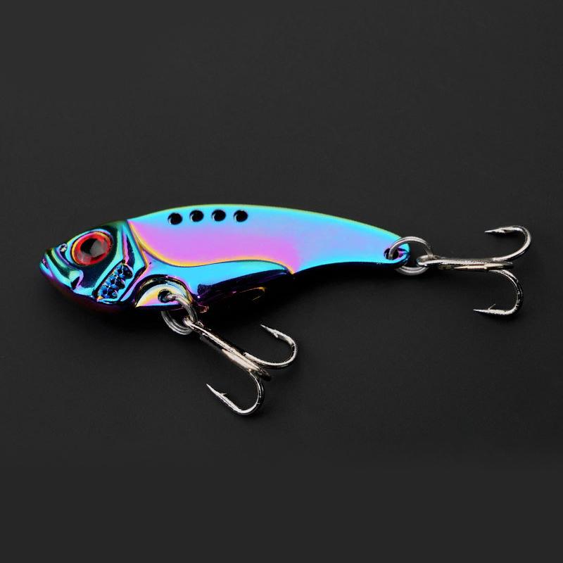 Metal Vib Blade Návnada Rybaření Vibrace 3D tvrdá nástraha Trojháček Náčiní Pesca Návnada