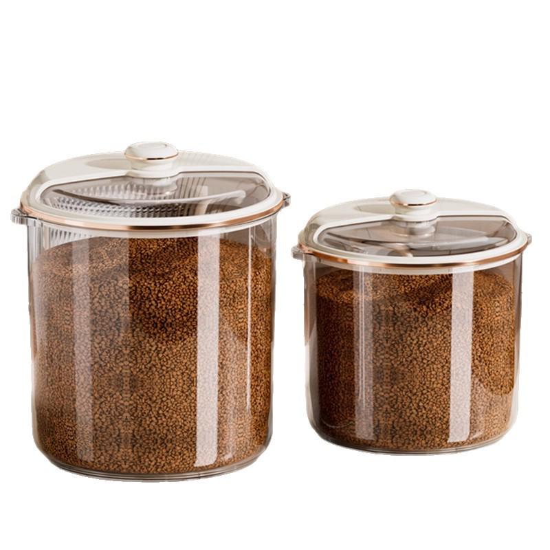 

Insect-Proof Moisture-Proof Rice Storage Container for Kitchen Flour and Grains Off-white Rotating Lid [10 kg]