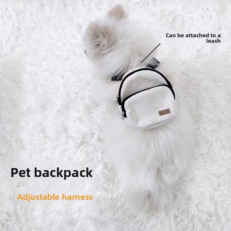 Batoh pro psy Měkká taška na svačinu pro domácí mazlíčky Puppy Roztomilá školní taška Praktická velkokapacitní přenosná taška na přepravu mazlíčků Venkovní potřeby pro domácí mazlíčky