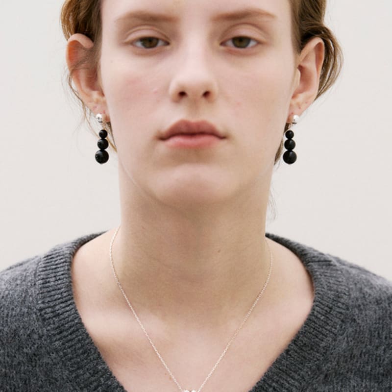 poery Onyx Drop Earring