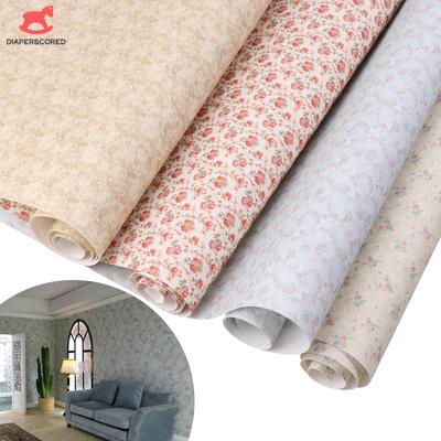 1 Roll 1/12 Dollhouse Printed Wall Paper Floor Covering Doll Home Background Sticker Decor Micro Scene Construction Props