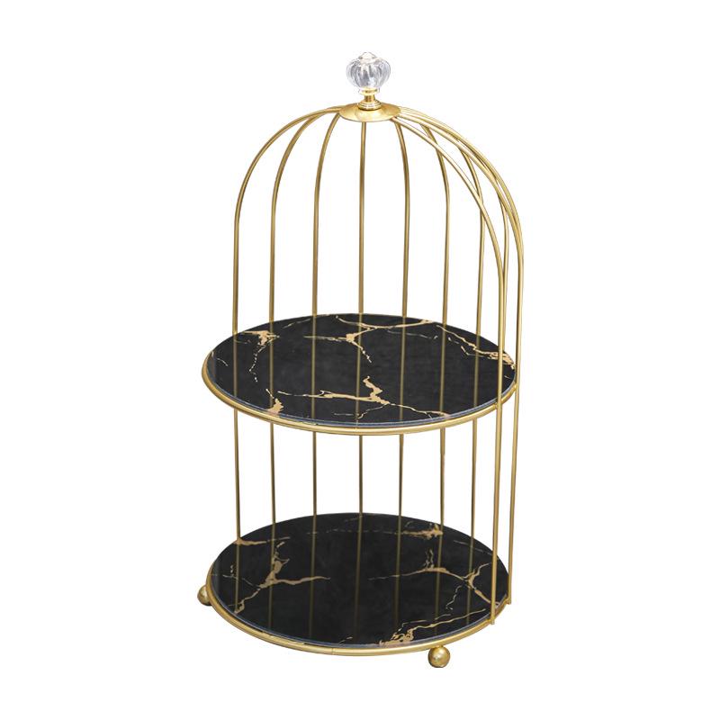 Nordic Vanity Table Birdcage Shelf Makeup Storage Box for Bathroom