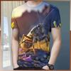 Men's Short Sleeved T-shirt Summer Hot Item Insect Butterfly Series High-end Digital 3D Printed Pattern 3D Three-dimensional Top