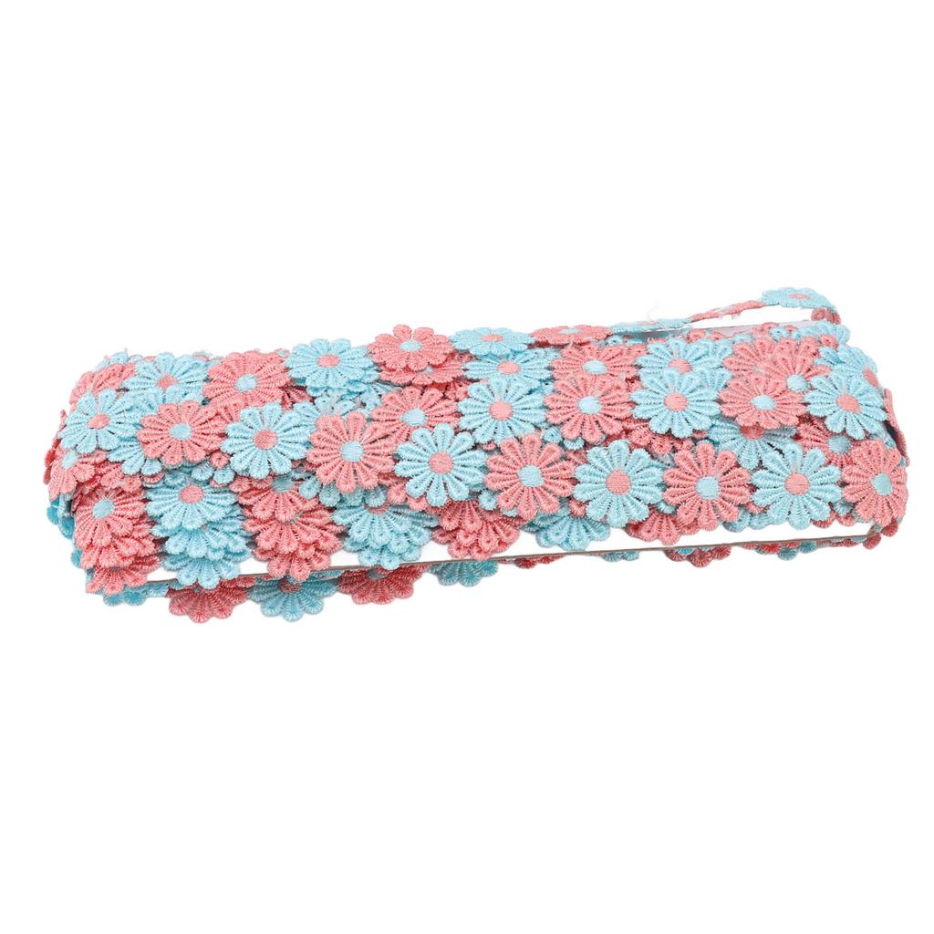Daisy Flower Lace Trim 15 Yards Exquisite Beautiful Lace Fabric for DIY Crafts Gift Wrapping
