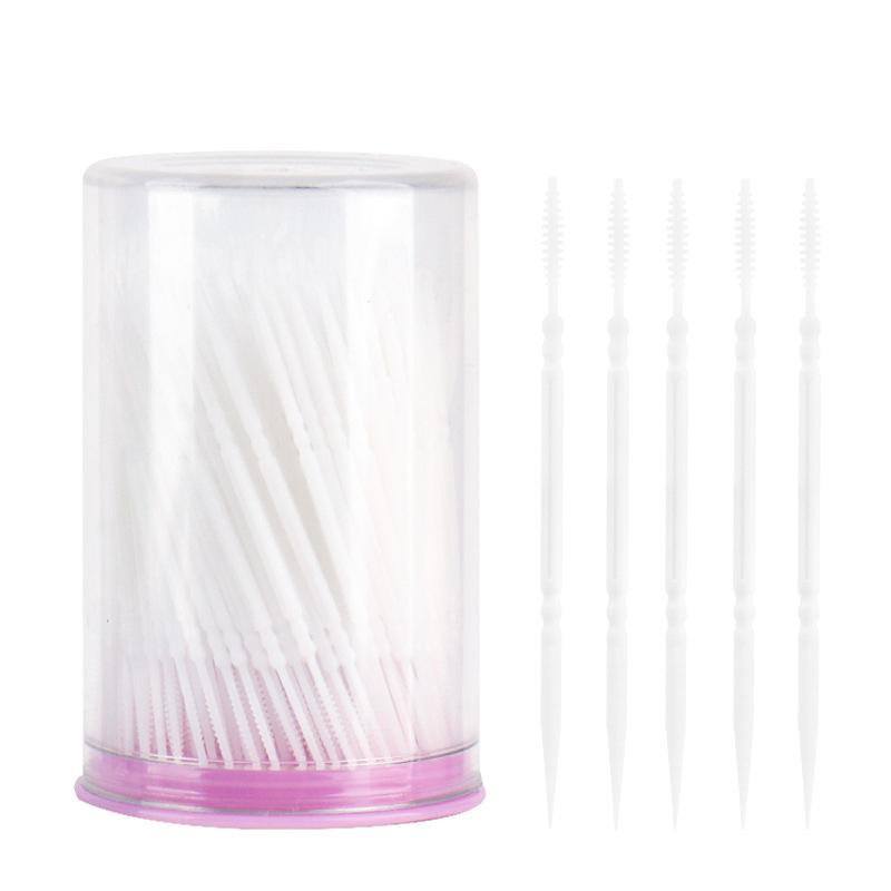300/Pcs Toothpick Brush Plastic Toothpick Double Head Disposable Household Interdental Brush Teeth Picking Dental Floss