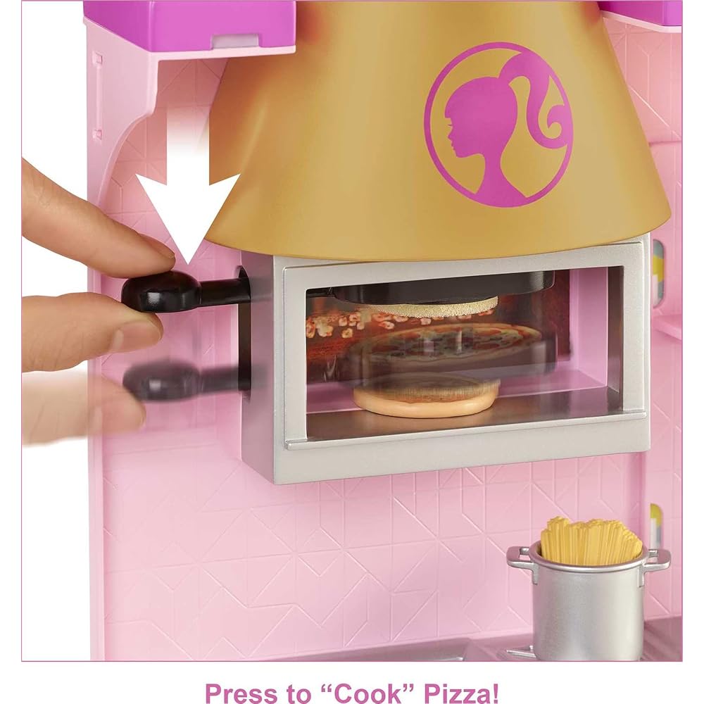 Barbie Grill Restaurant Playset with Doll and Accessories for Ages 3 and Up