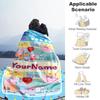 Peppa Pig Personalized Text Blanket Cozy Personalized Blanket Soft Warm Cozy Suitable for Chair Seaside Nap Bed for All Occasions