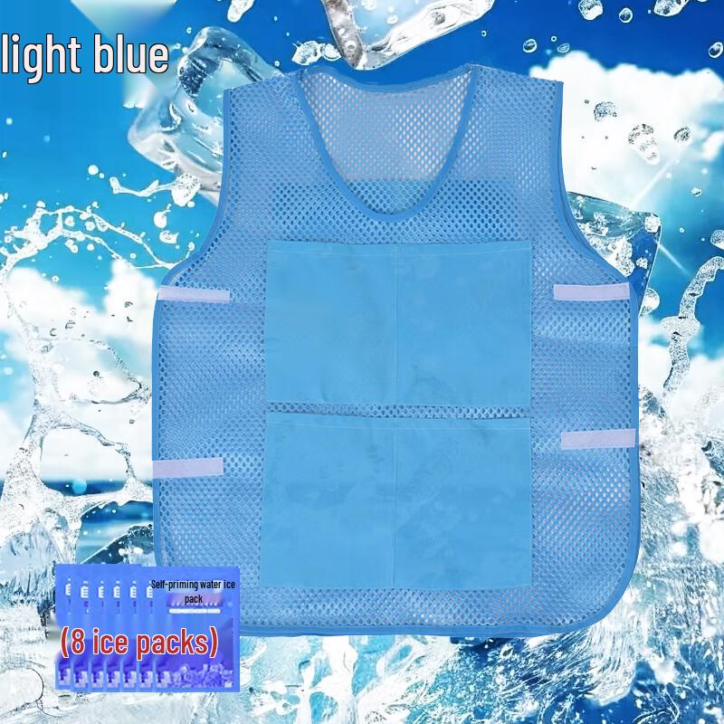 Summer Cooling Work Vest with Ice Packs One Size