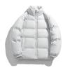 2025 winter stand-up collar jacket loose student couple jacket casual simple warm windproof plus-size clothing light trend cotton clothes