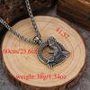 Nordic Viking Stainless Steel Engraved Raven Pendant New European & American Style Titanium Steel Men's Necklace Acces