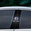 2pc Car B-Pillar Center Column Cover PET Decals Accessorie For VW GTI Polo Golf Passat Scirocco Tiguan Jetta T-ROC Touareg Taigo zq9