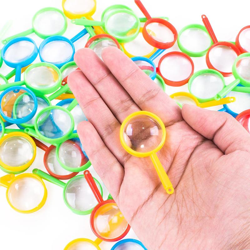 Mini Magnifier Acrylic Handheld Office Educational Supplies Science Physics Teaching Tools Students Observe Explore Props TMZ