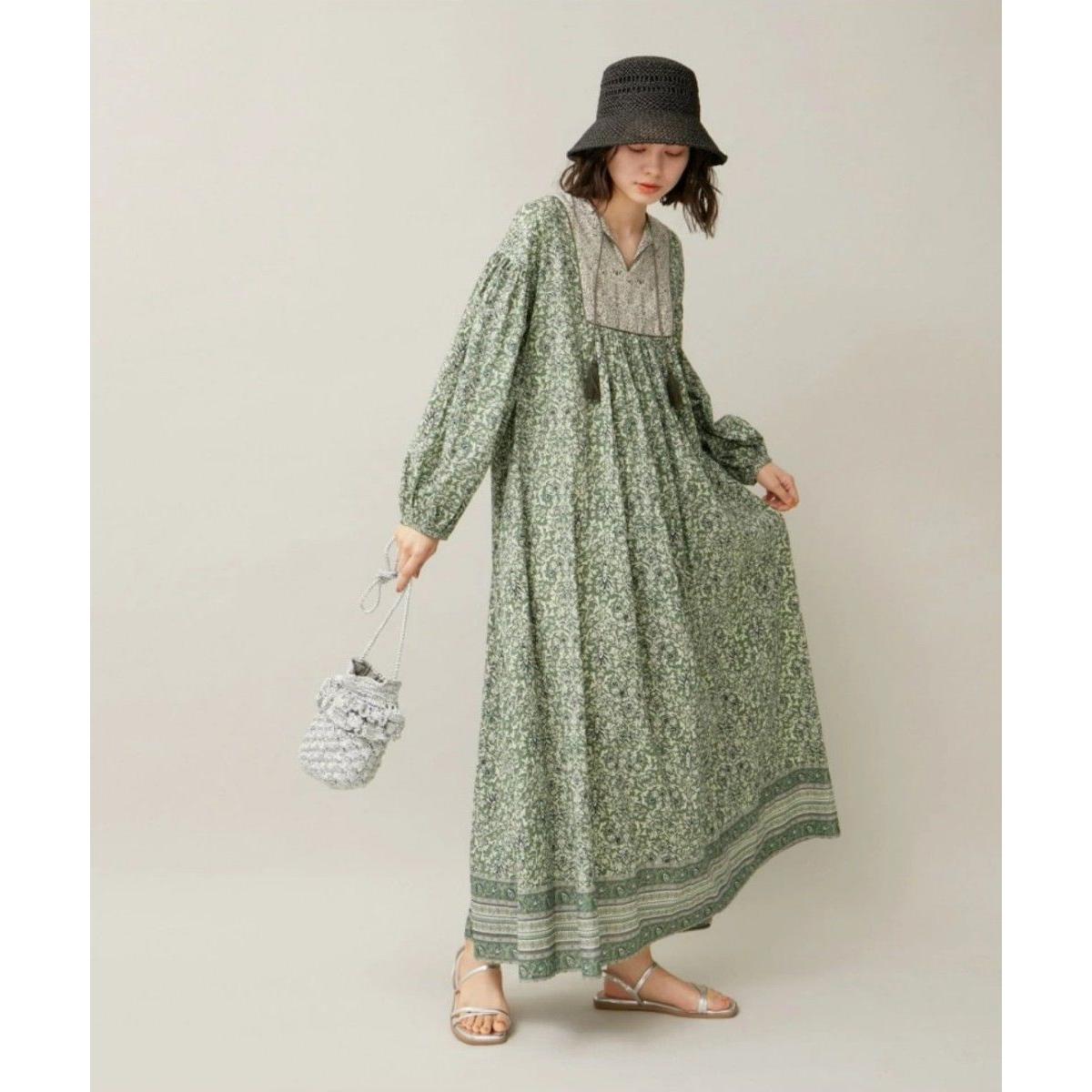 [New] Rope Picnic Print Maxi Dress Kaftan Dress Tall
