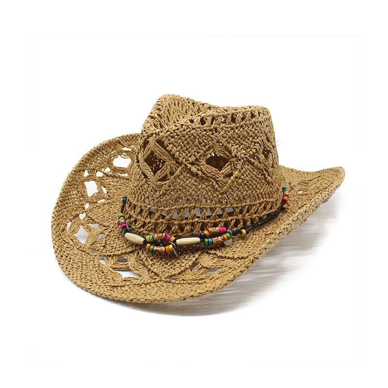 Vintage Cotton Straw Hat For Summer Sun Protection With Wide Brim For Beach And Casual Wear
