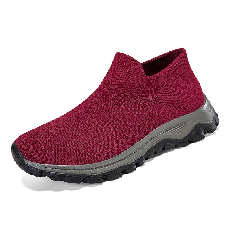 

Унисекс сетчатые дышащие повседневные кроссовки с противоскользящей подошвой - Легкая и удобная конструкция для ношения в течение всего дня 46 красный