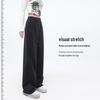 HSTYLE Women's High-Waisted Fleece Wide-Leg Casual Pants