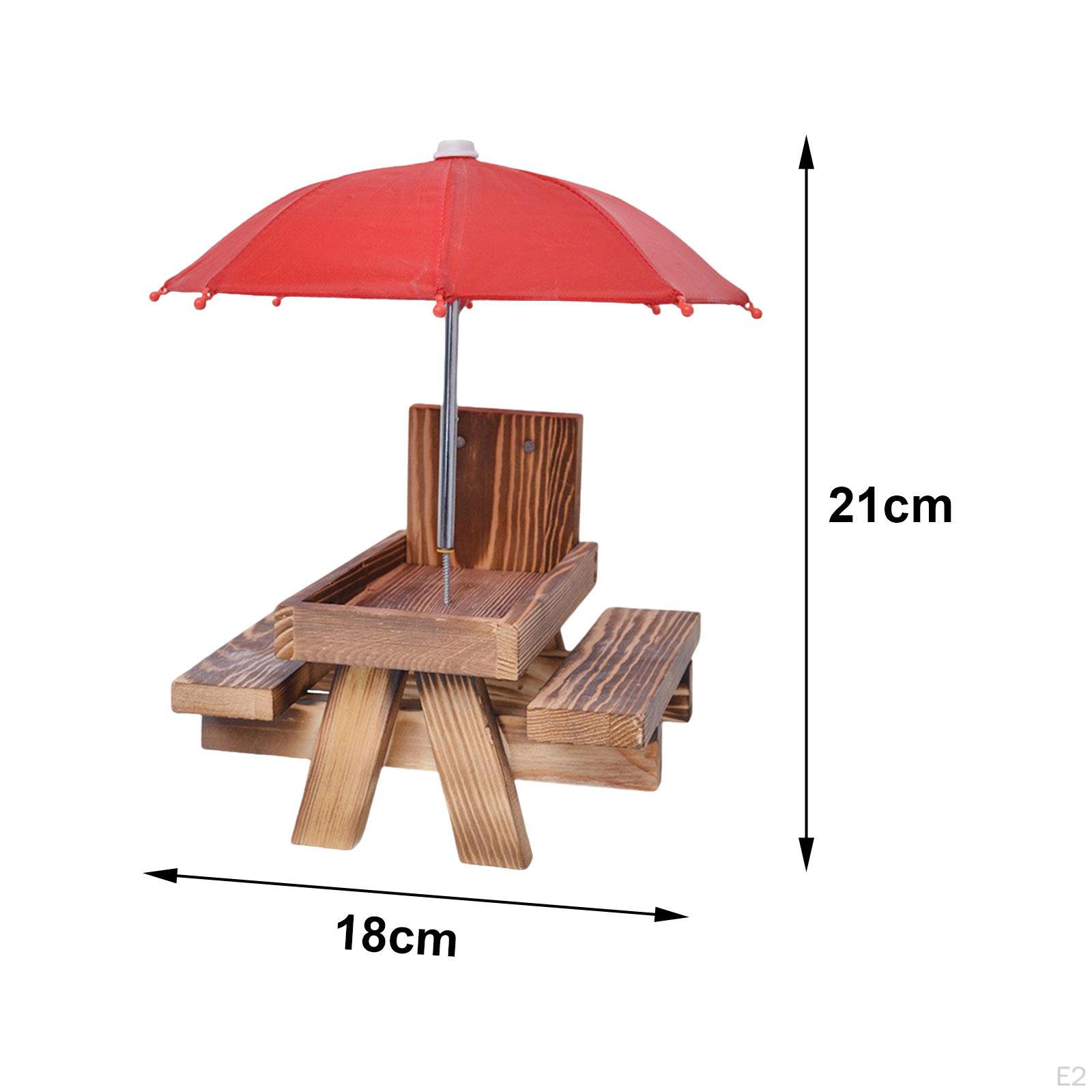 Стол для кормления белок Функциональное кормление Конюшня с зонтиком Бурундук — фото 3