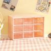 Schreibtisch-Organizer mit 9 transparenten Fächern, kleinen Schubladen, unterteilt, zur Wandmontage, für Kleinigkeiten, niedlich