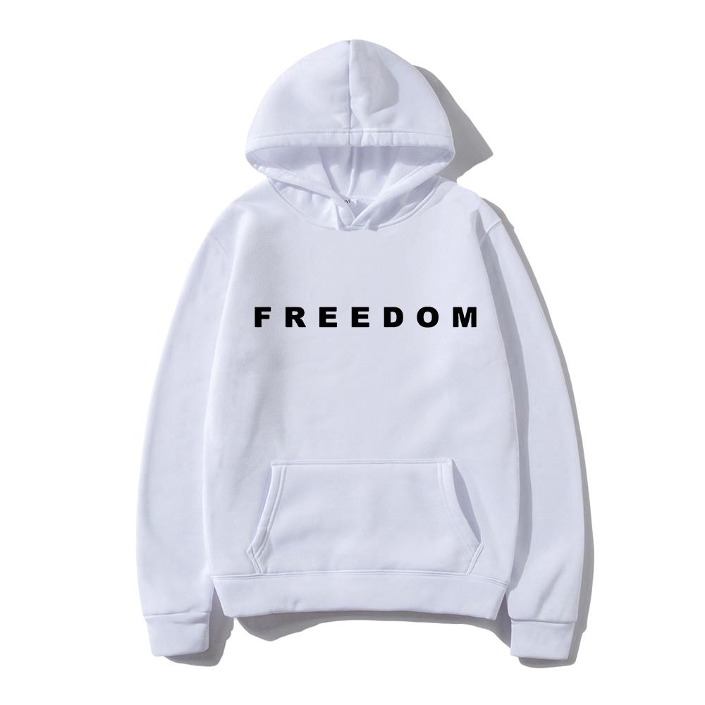 Charlie Kirk Freedom Letter Print Hoodies Fashion Unisex Streetwear Long Sleeve Casual Loose Sweatshirts for Men/Women Pullovers