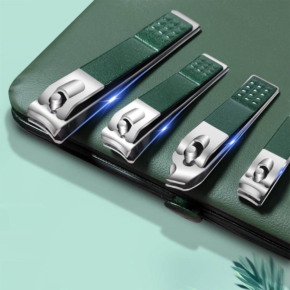 18 pice professional manicure scissors pedicure tool suit, nail tools foot facial grooming suit manicure suit  with