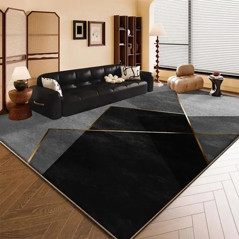 Modern Geometry Living Room Carpet, Simple Sofa Cushion, Bedroom And Dining Room Floor Mat, Anti-Slip Home Decoration
