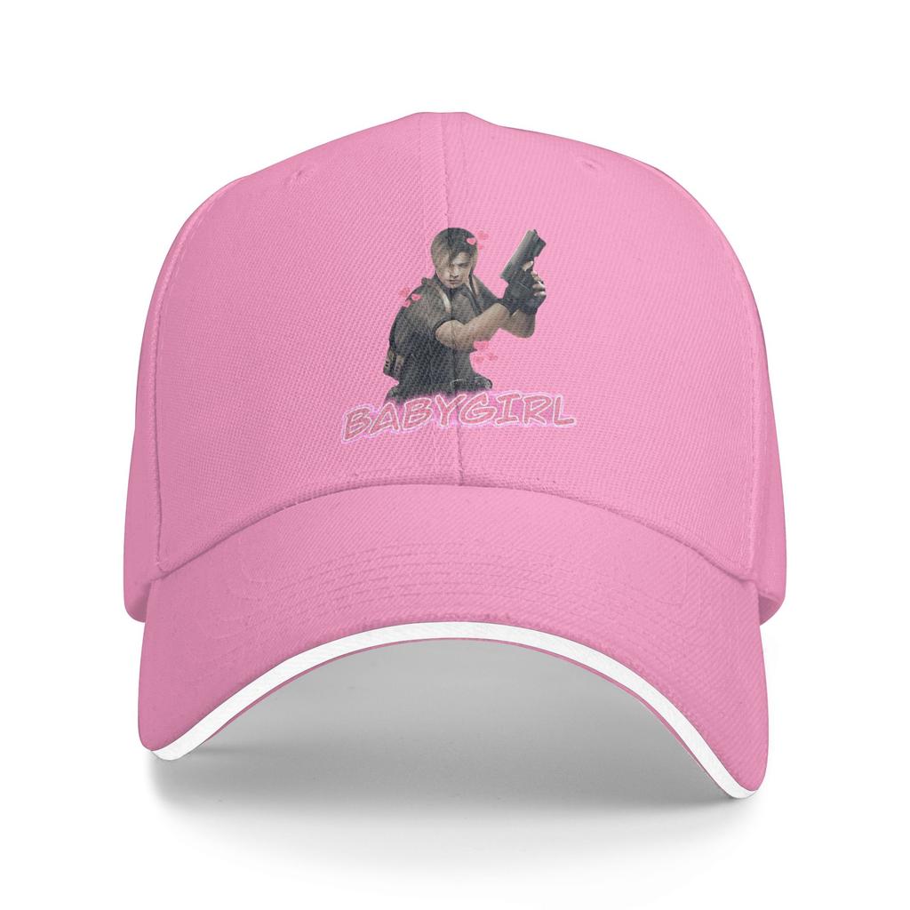 Residents Evils Leon Kennedy Babygirl Baseball Cap Couple Print Trucker Hat Summer Retro Hiking Fishing Sun Visor Baseball Caps