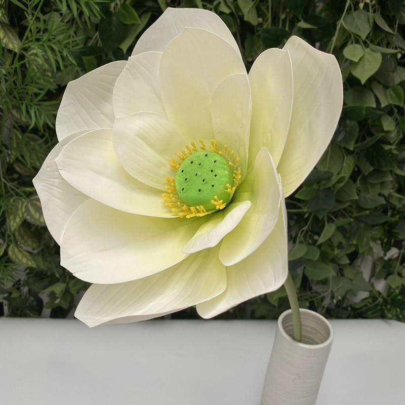 Artificial Lotus Flower Decor With Soft Silicone For Home Water Pool Waterfall Scene