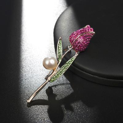 Tulip Brooch, High-end Retro Brooch, Trendy and Elegant Brooch for Both Men and Women, Versatile