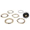 Water Pump Flexible Impeller Kit Fits for Yamaha 101-03-01 Sherwood 09959K Jabsco 18838-0001 for Volvo Penta 835512 18-3046