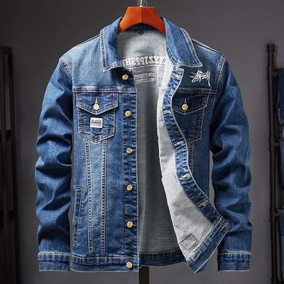 Jaqueta Jeans Casual Masculina Casaco Jaquetas Jeans Masculinas Oversized