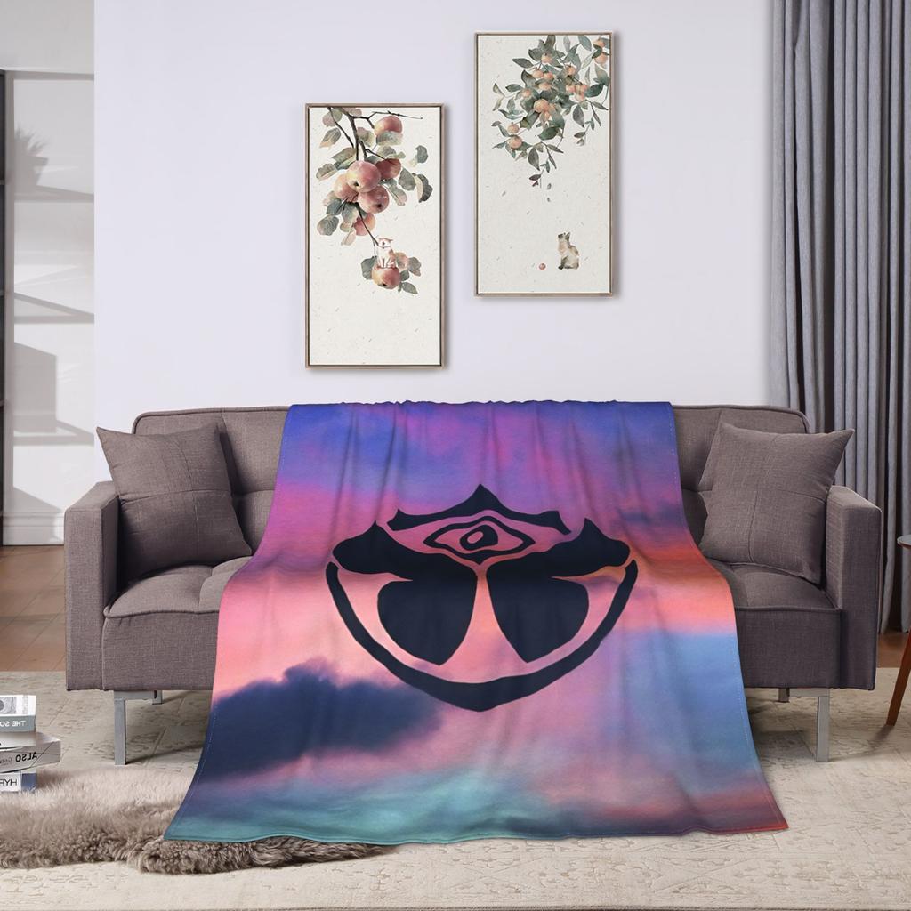 Soft Warm Blanket Camping Tomorrowlands Music Festival  Bedding Throws  Flannel Bedspread For Living Room Pattern Sofa Bed Cover