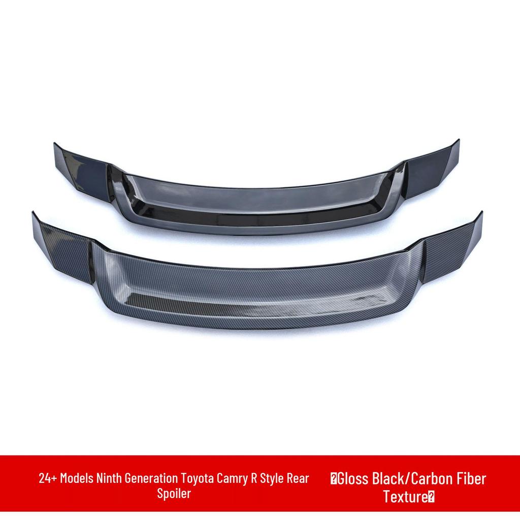 2024 Camry 9th Gen R-style JDM Rear Spoiler: No-Drill Large Wing & Stabilizer Rear Diffuser