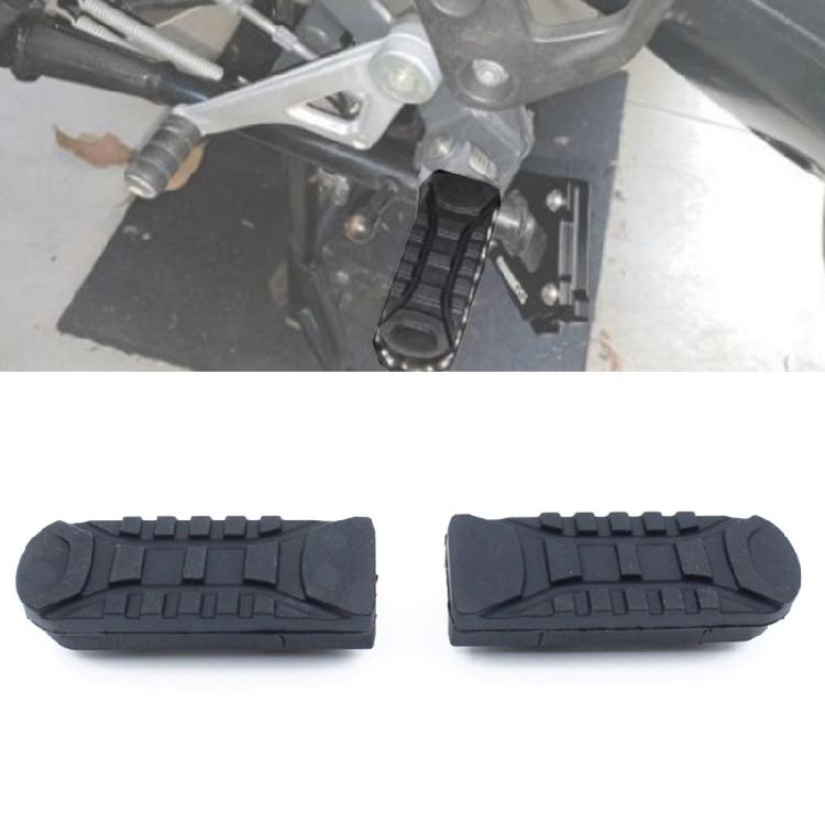 1 Pair Motorcycle Front Footrest Cover Replacement Foot Peg Pedal Rubber Cover Motorbike Accessories Easy Installation