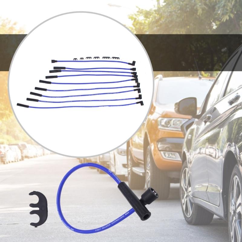 Precisions Fit Ignition Wires Heat Resistant Spark Plugs Cables High Performances Spark Plugs Cable Upgrades for 8 Engines