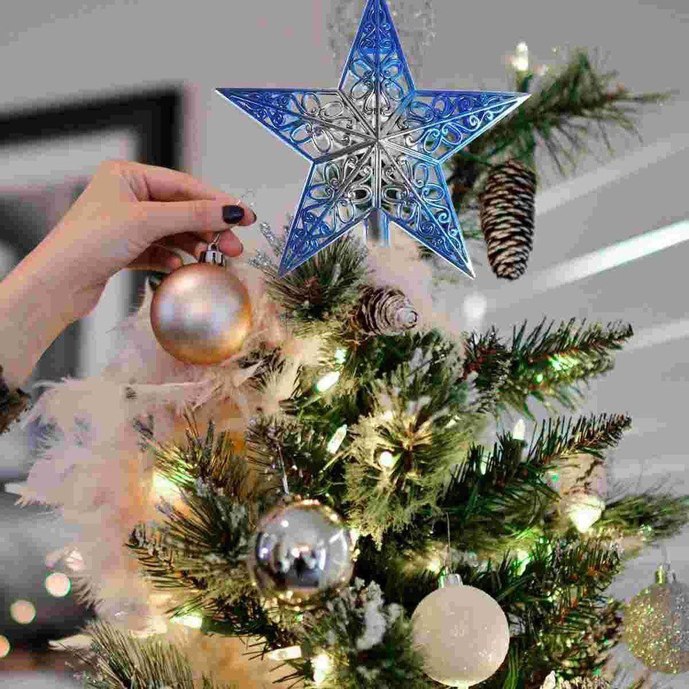 Topper Party Decor Xmas For home Christmas Ornaments Sparkle Star Christmas Decorations Home Decor
