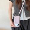 Crossbody Lanyard Phone Case with Zipper Mirror Wallet Card Holder Slot for iPhone 17 Air 16 15 14 11 Pro Max 13 12 11 Plus