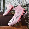 2025 High-top Football Shoes AG Long Nails Artificial Grass Broken Nails Youth Men's and Women's Training Competition Sports Shoes