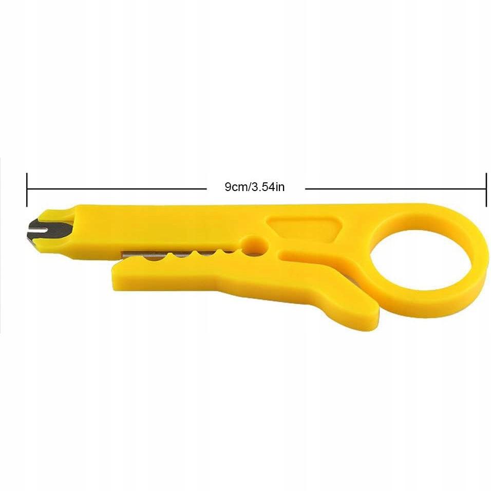 Rosfix Ściągacz Izolacji do Przewodów UTP/STP – Skuteczne Zdejmowanie Izolacji 5~6,2mm | Kompaktowa i Ergonomiczna Budowa | Wbudowany Nóż