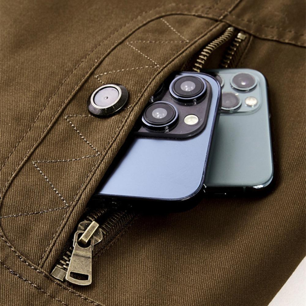 Men Cotton Jacket 2025 Retro Versatile Lamb Fleece Thickened Anti Cold Warm Collar Coat Outdoor Casual Winter Wear Cotton Jacket