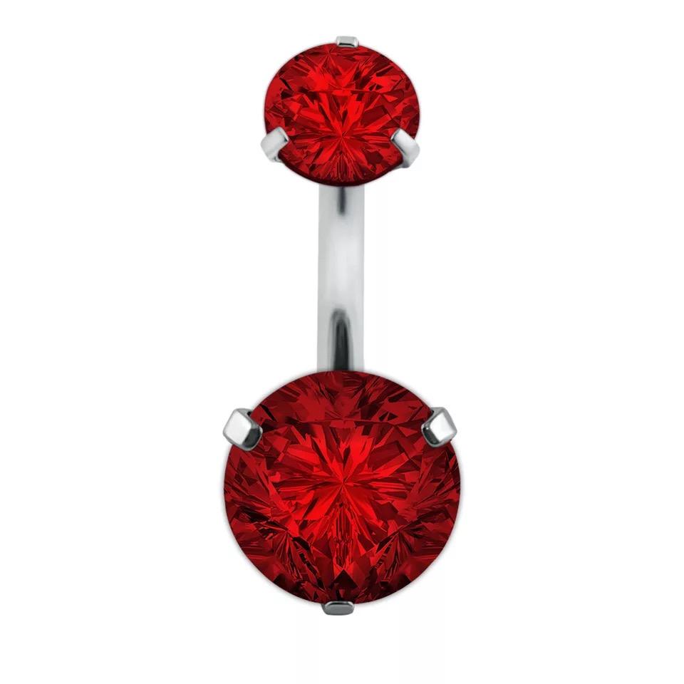 Crystal Navel Ring Barbell Drop Dangle Body Piercing Nombril Ombligo Belly Button Rings Men Women Body Jewelry