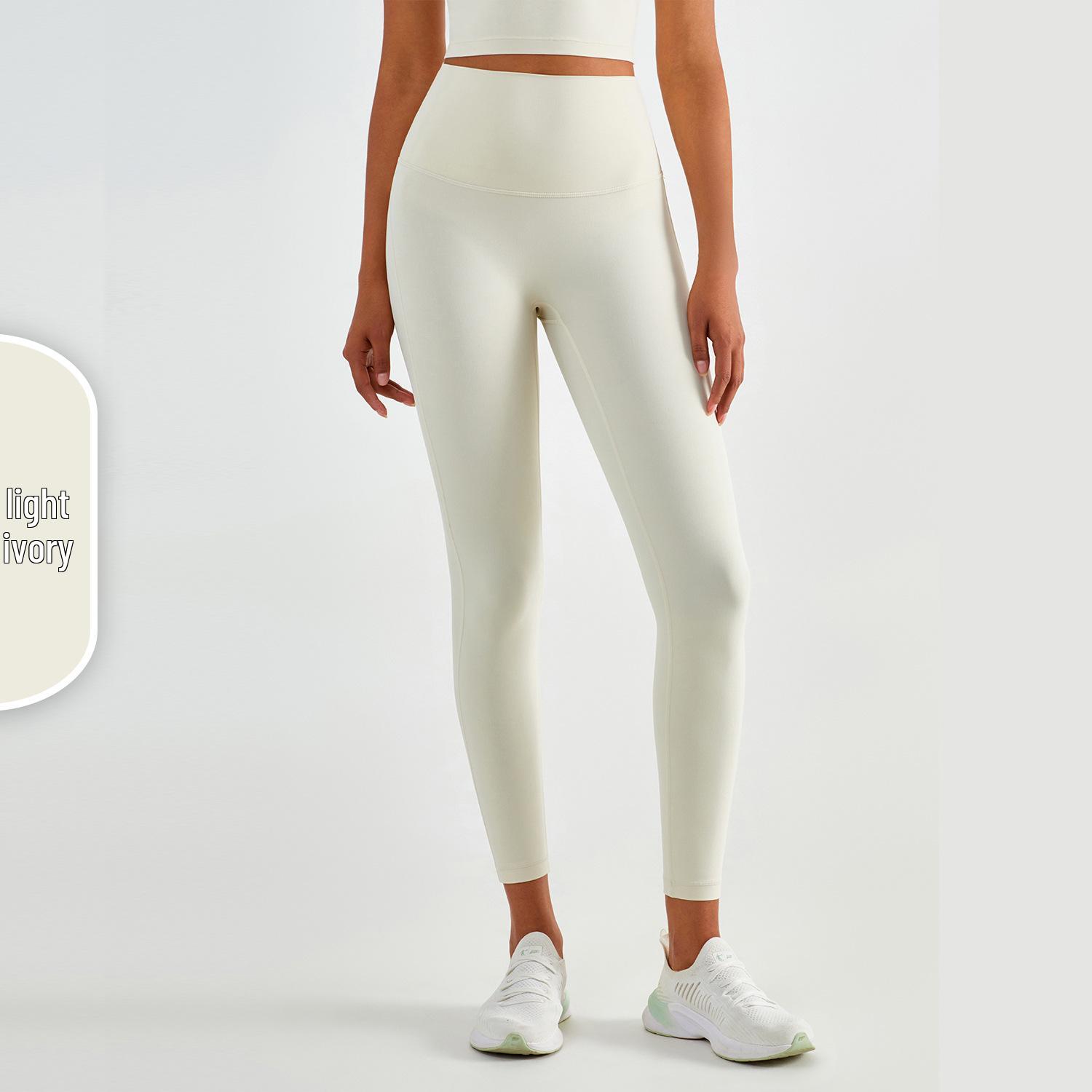 

Женские брюки для йоги с высокой посадкой AD - Двусторонняя матовая ткань, эффект персика , не скатываются 10